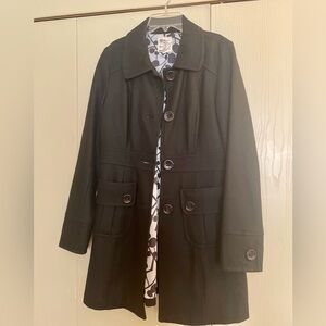 Tulle Anthropology Black Fashion Trench Coat